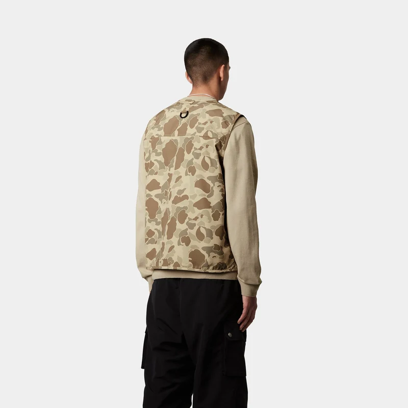 Carhartt WIP Herren Irwin Weste - Camo Duck Desert