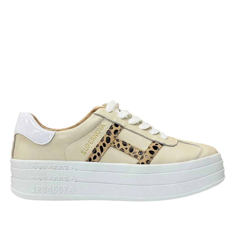 Drilleys Damen-Sneaker Sixty Eight – Beige