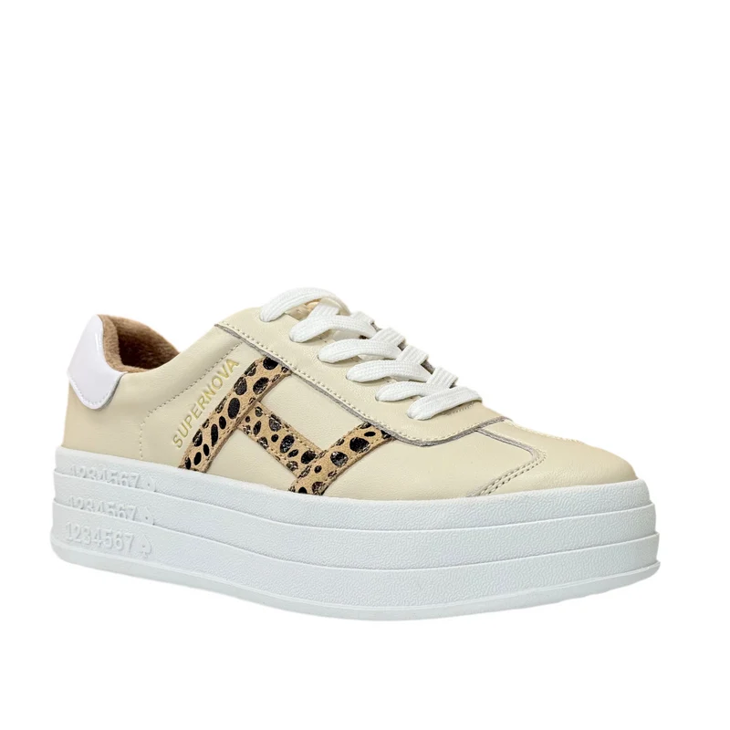 Drilleys Damen-Sneaker Sixty Eight – Beige