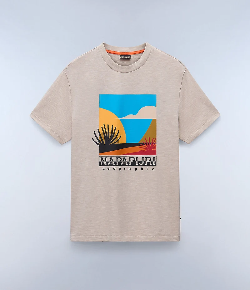 Napapijri Arbia Herren-T-Shirt – Federgrau