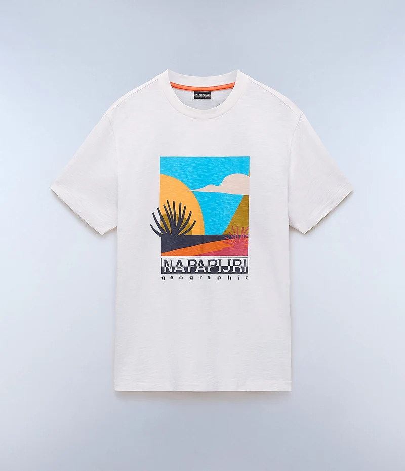 Napapijri Arbia Herren-T-Shirt - Weiß Whisper