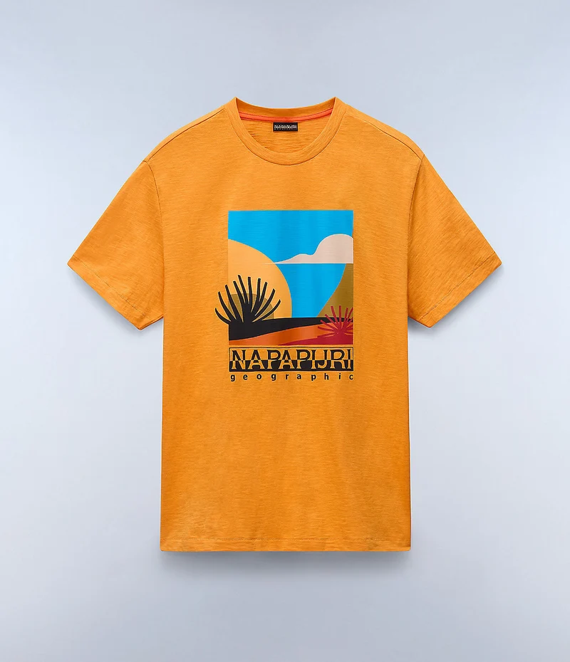 Napapijri Arbia Herren-T-Shirt - Aprikose