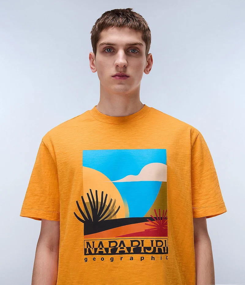 Napapijri Arbia Herren-T-Shirt - Aprikose