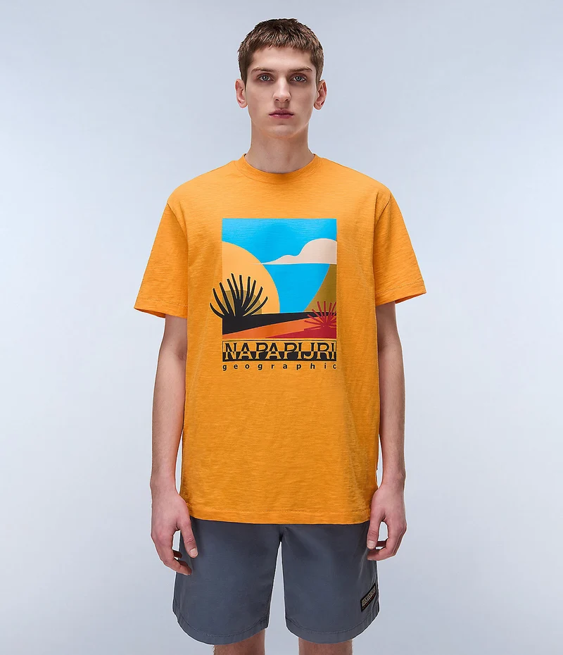 Napapijri Arbia Herren-T-Shirt - Aprikose
