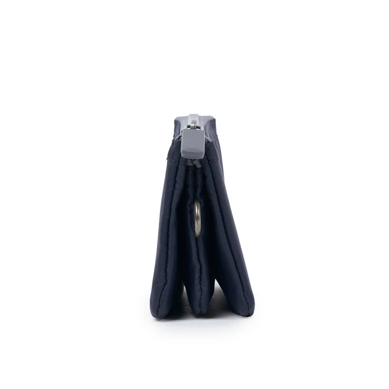 ROKA Carnaby Kleine Handtasche aus recyceltem Nylon-Ripstop, Mitternachtsblau