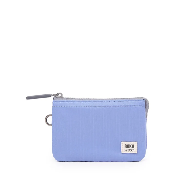 ROKA Carnaby Jacaranda Kleine Geldbörse aus recyceltem Nylon-Ripstop