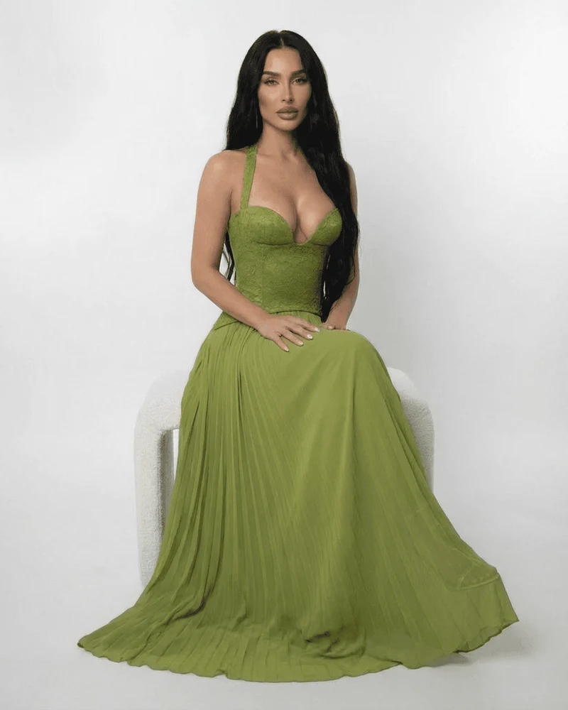 Verdant Maxikleid