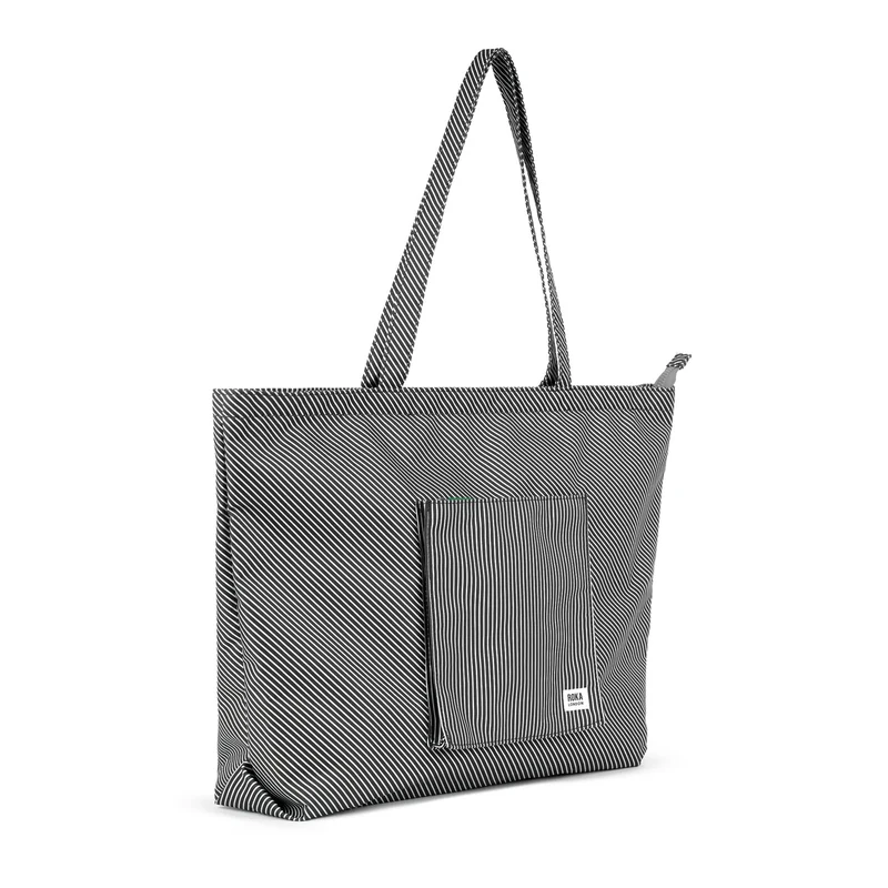 ROKA Portobello N Große Tasche aus recycelter Baumwolle - Hickory-Mischung