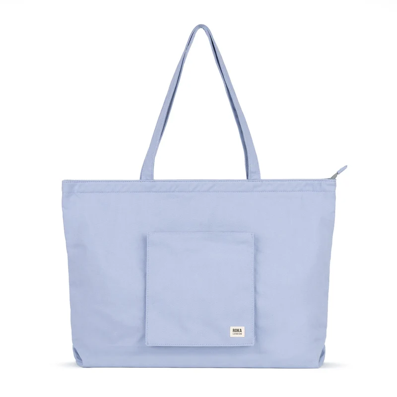 ROKA Große Tasche aus recycelter Baumwolle „Portobello N“ – Immergrün