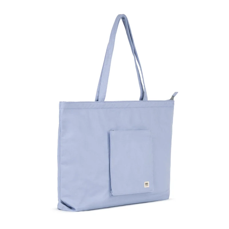 ROKA Große Tasche aus recycelter Baumwolle „Portobello N“ – Immergrün