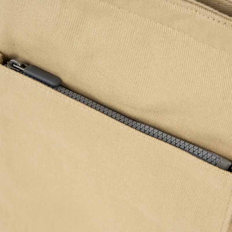 ROKA Große Tasche aus recycelter Baumwolle „Portobello N“ – Khaki