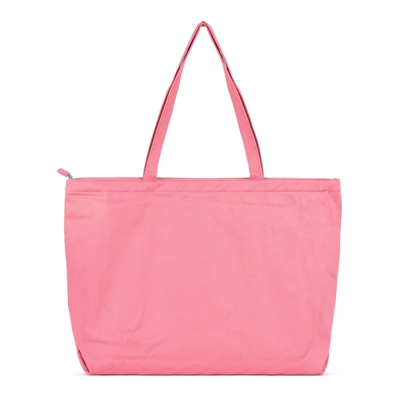 ROKA Große Tasche aus recycelter Baumwolle „Portobello N“ – Karminrot