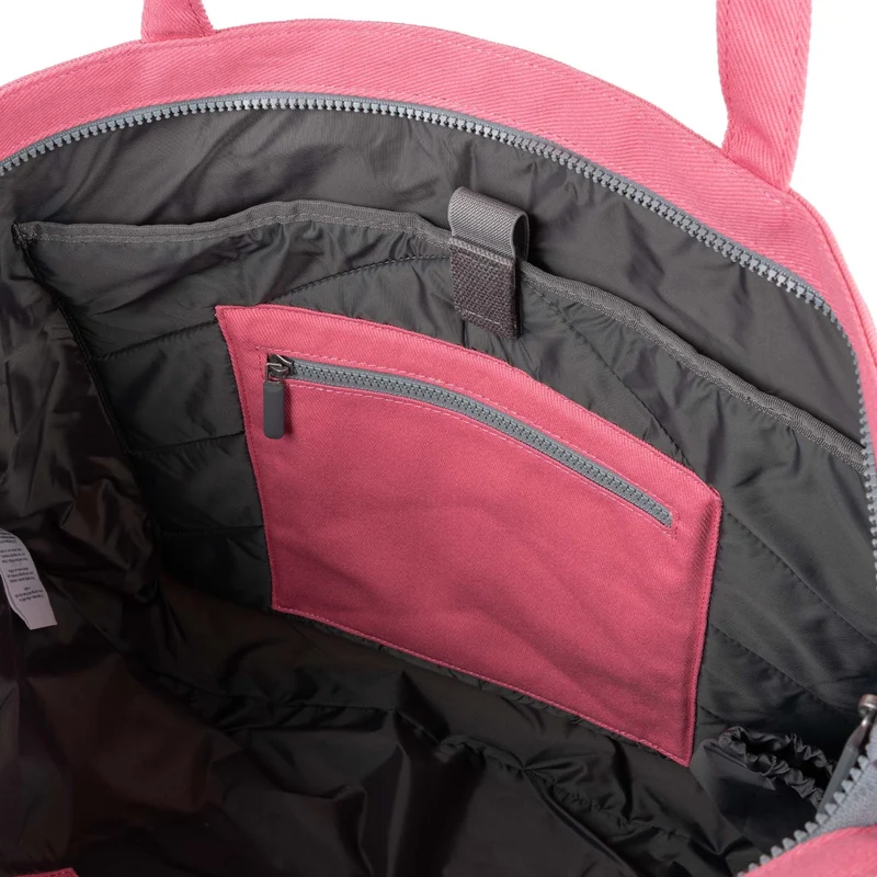 ROKA Große Tasche aus recycelter Baumwolle „Portobello N“ – Karminrot