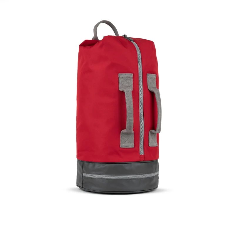 ROKA Heathrow Große Tasche aus recyceltem Canvas - Marsrot