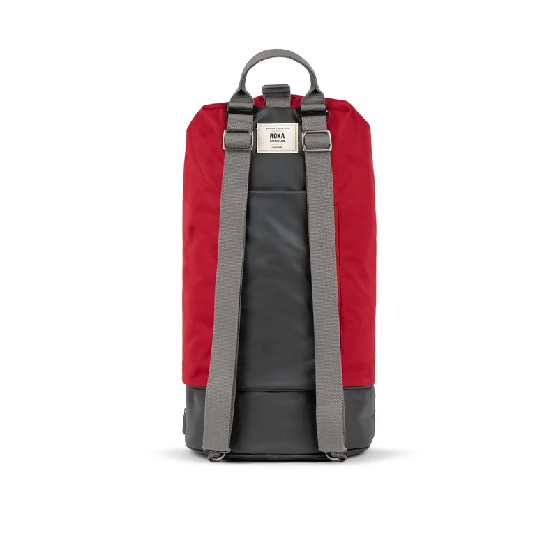 ROKA Heathrow Große Tasche aus recyceltem Canvas - Marsrot