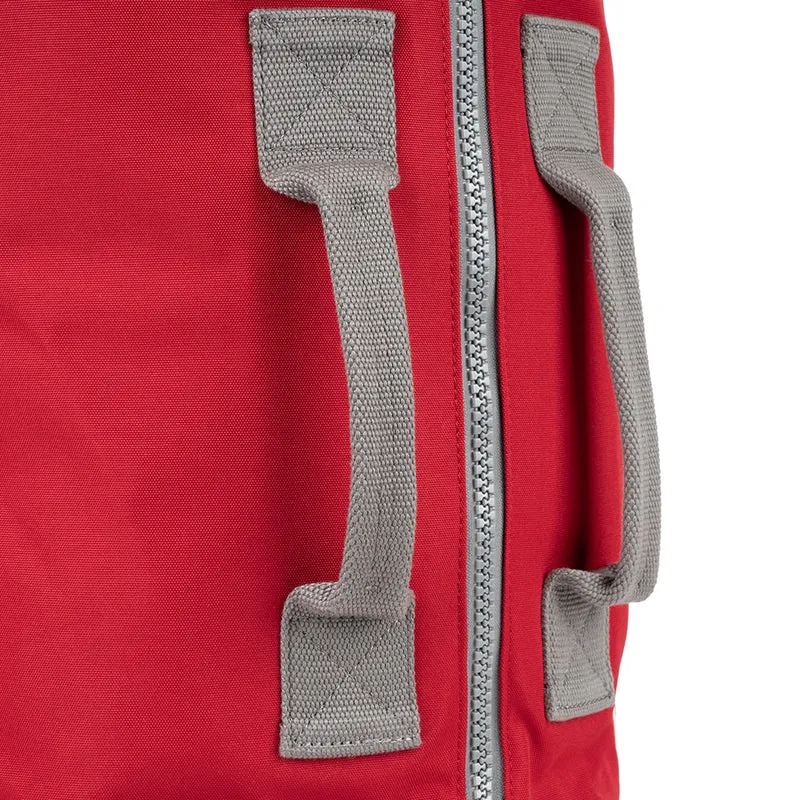 ROKA Heathrow Große Tasche aus recyceltem Canvas - Marsrot