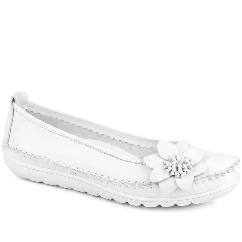 Lightweight Leather Pumps - SIMIN41000 / 326 772 - White