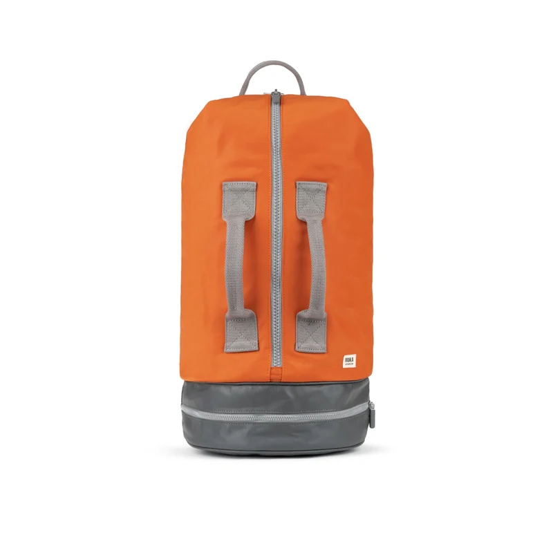 ROKA Heathrow Große Tasche aus recyceltem Canvas - Gebranntes Orange
