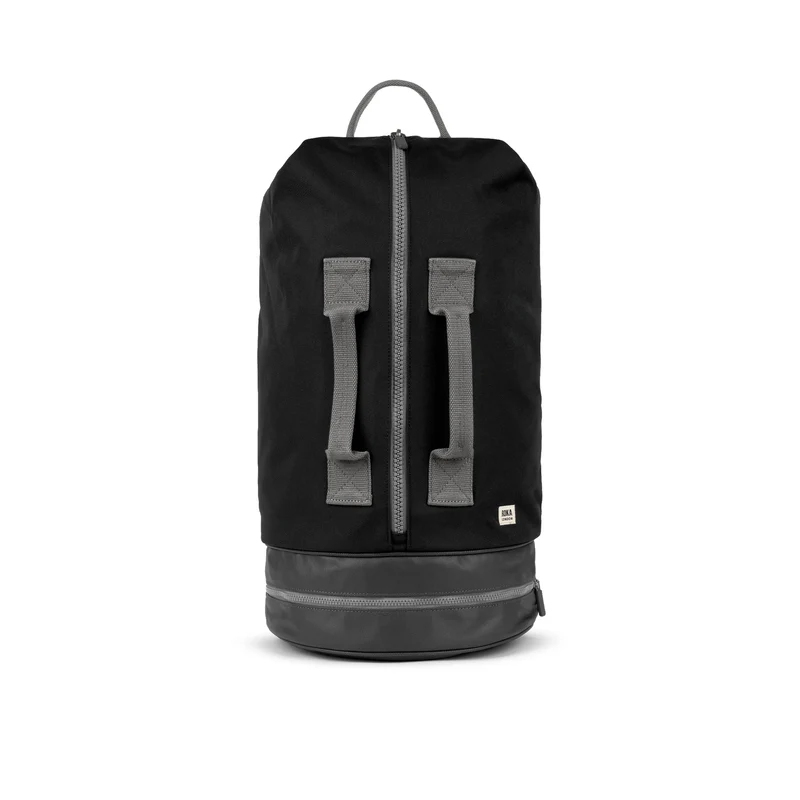 ROKA Heathrow Große Tasche aus recyceltem Canvas - Asche
