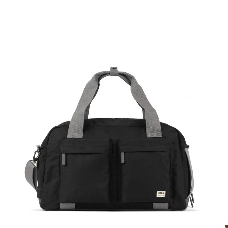 ROKA Gatwick Mittelgroße Tasche aus recyceltem Canvas - Asche