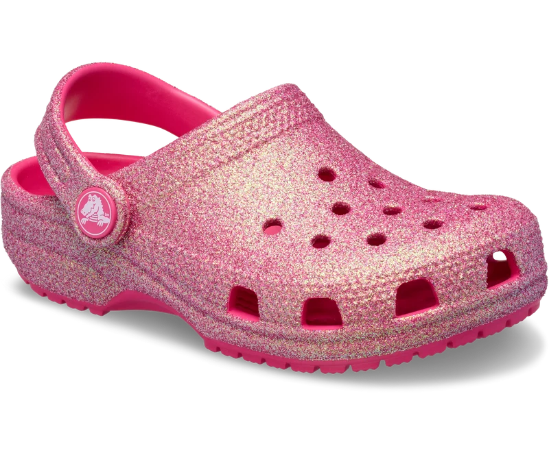 CROCS Schillernder Glitzer-Clog für Kinder - Drachenfrucht