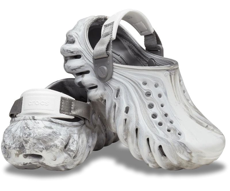 CROCS Kinder Echo Marbled Clog - Mondlicht