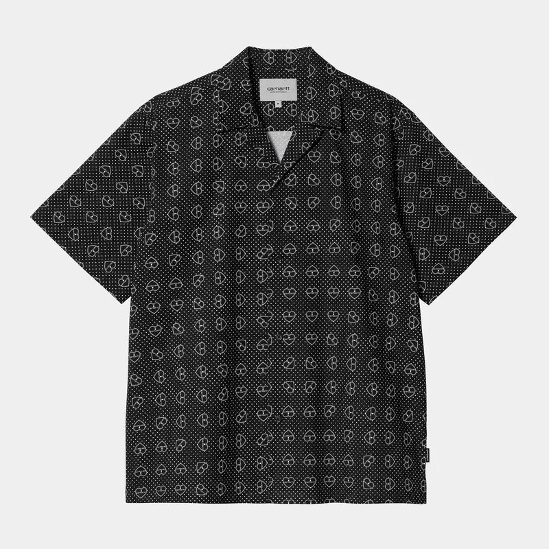 Carhartt WIP Herrenhemd mit Furoshiki-Print - Schwarz