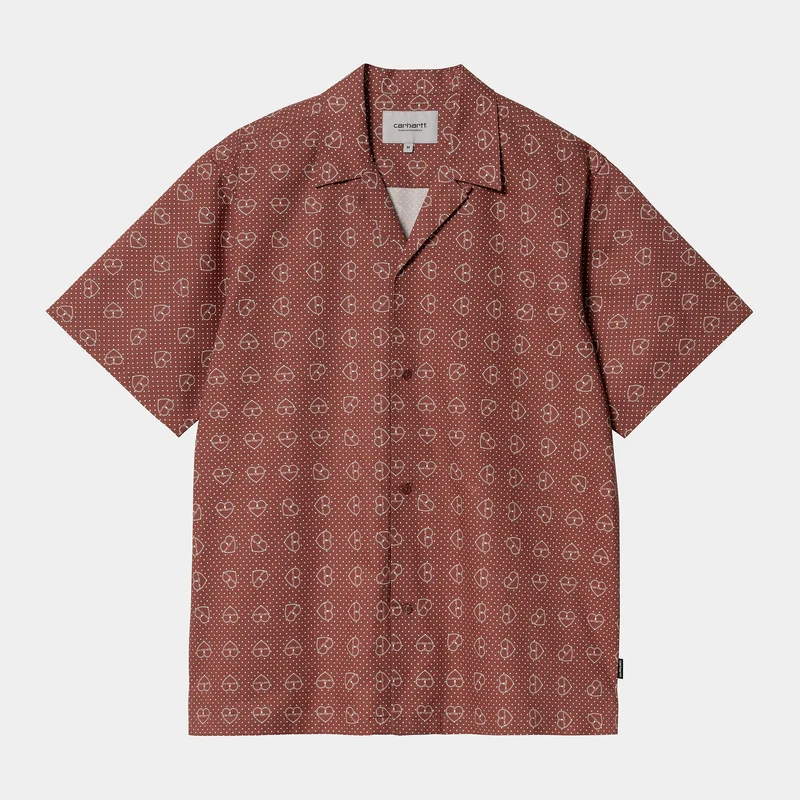 Carhartt WIP Herren-Hemd mit Furoshiki-Print – Henna