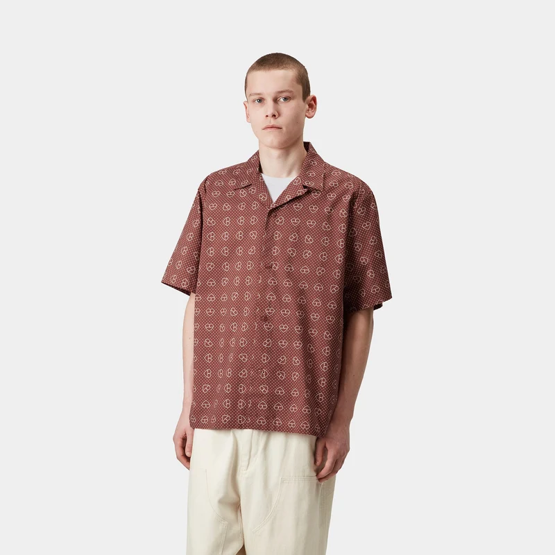 Carhartt WIP Herren-Hemd mit Furoshiki-Print – Henna
