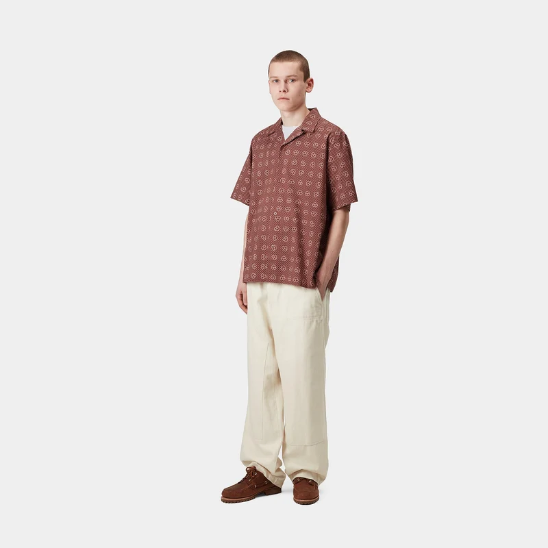 Carhartt WIP Herren-Hemd mit Furoshiki-Print – Henna