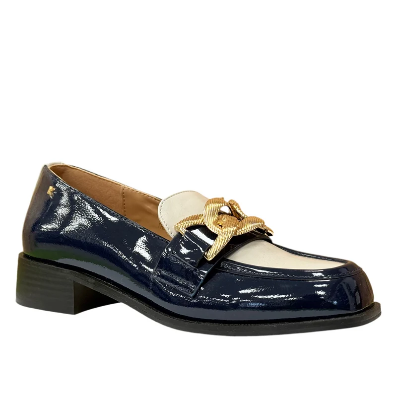 Kate Appleby Thames Est Lack-Pantolette für Damen - Saphir