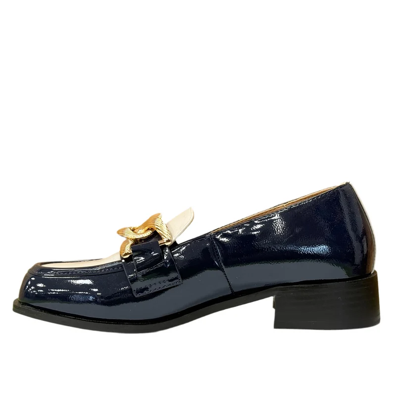 Kate Appleby Thames Est Lack-Pantolette für Damen - Saphir