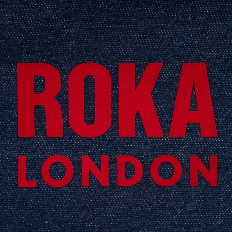 ROKA Notting Hill Baumwoll-Tragetasche - Dunkle Denim-Waschung