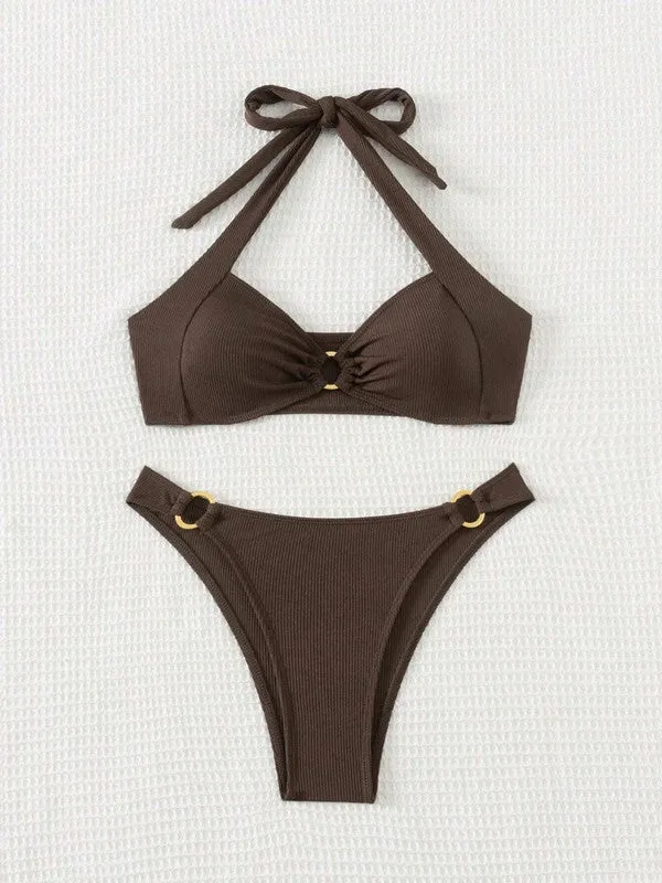 Damen Halter Bikini Set Basic