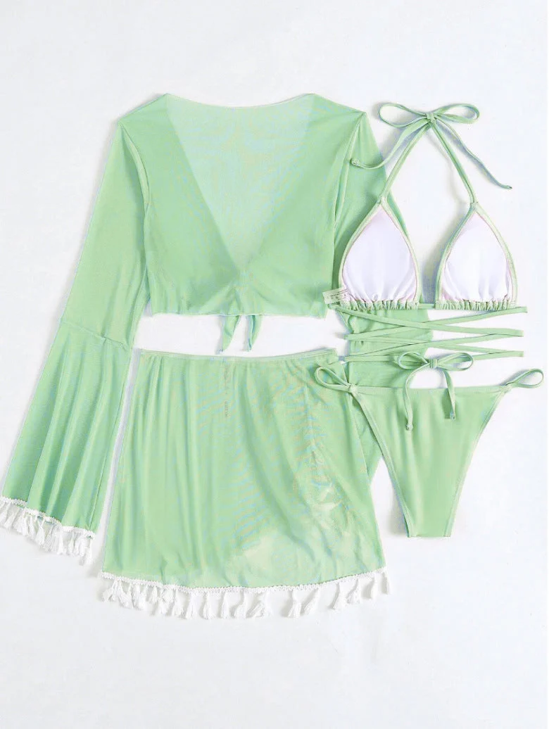 Damen Bikini-Oberteil – Einfarbig, Sexy European Style