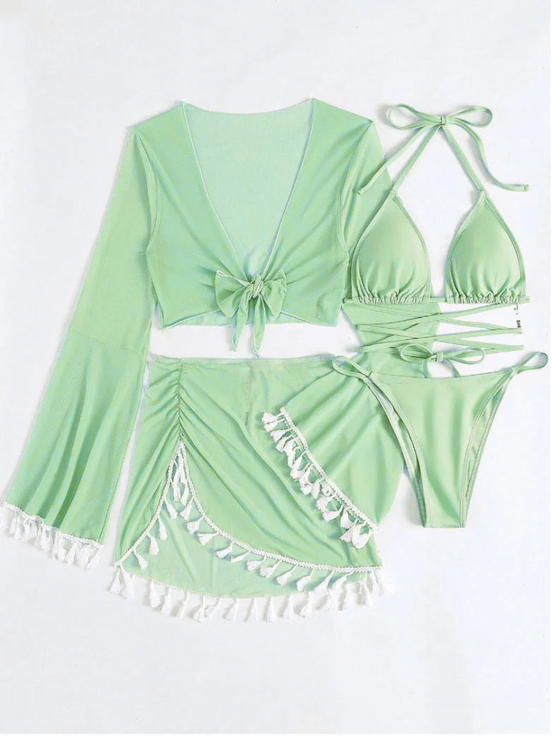 Damen Bikini-Oberteil – Einfarbig, Sexy European Style