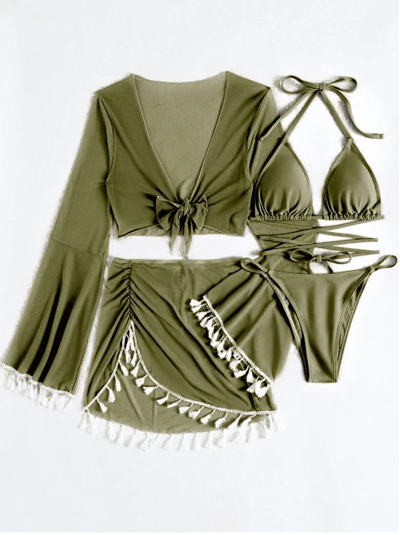 Damen Bikini-Oberteil – Einfarbig, Sexy European Style