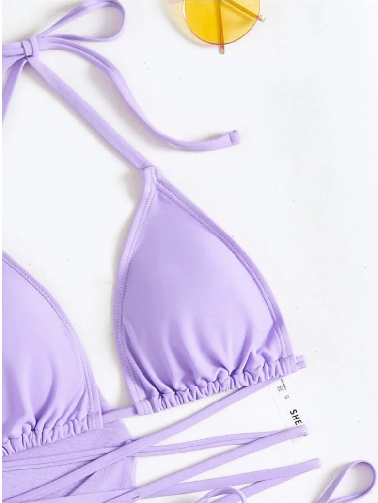 Damen Bikini-Oberteil – Einfarbig, Sexy European Style