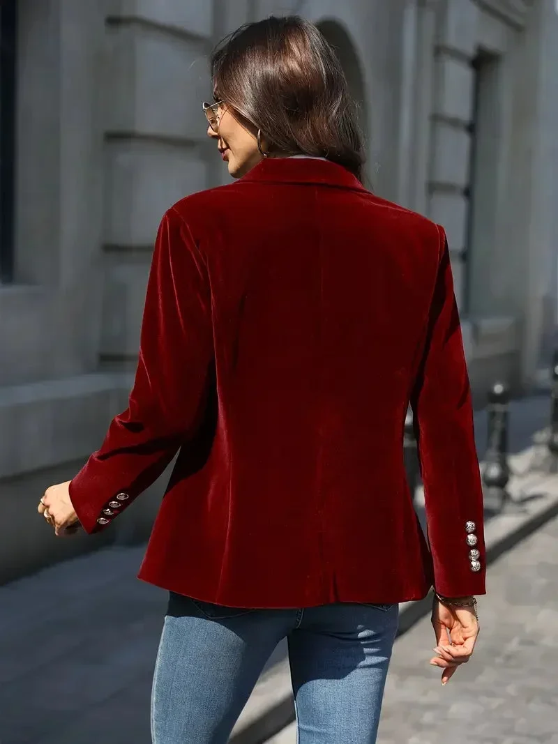 Sophie | Luxuriöser Und Eleganter Samt-Blazer
