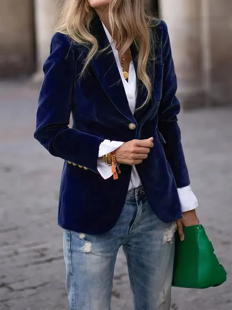 Sophie | Luxuriöser Und Eleganter Samt-Blazer