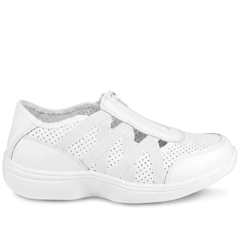 Callista EasyFit Extra Wide Zipped Upper Trainers - CALLISTA / 329 275 - White