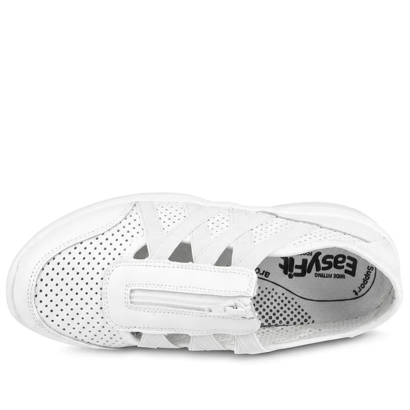 Callista EasyFit Extra Wide Zipped Upper Trainers - CALLISTA / 329 275 - White
