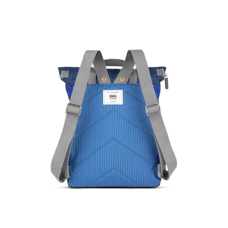 ROKA Kreativer Abfall Canfield B Denim Wash Medium Tasche aus recyceltem Canvas
