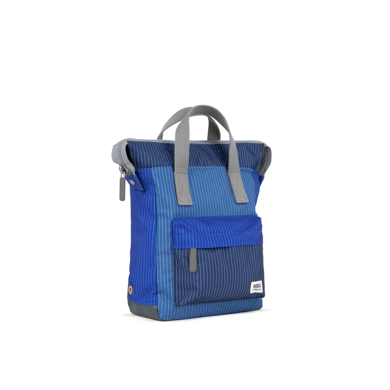 ROKA Kreativer Abfall Bantry Kleine Tasche aus recyceltem Canvas, B Denim Wash