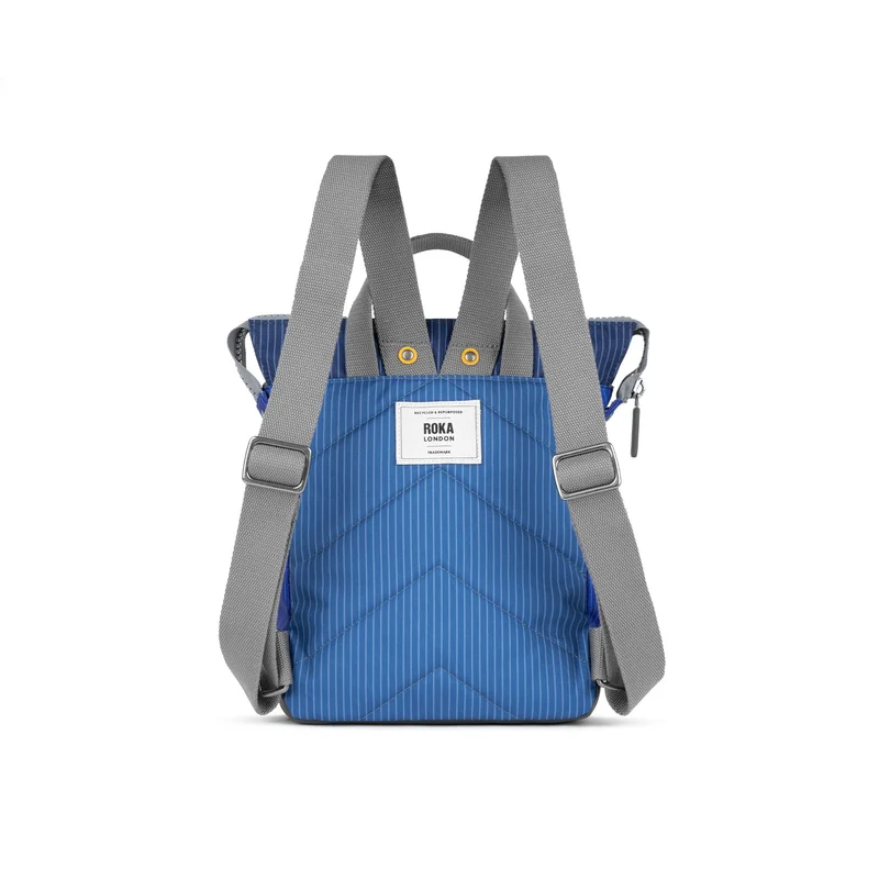 ROKA Kreativer Abfall Bantry Kleine Tasche aus recyceltem Canvas, B Denim Wash