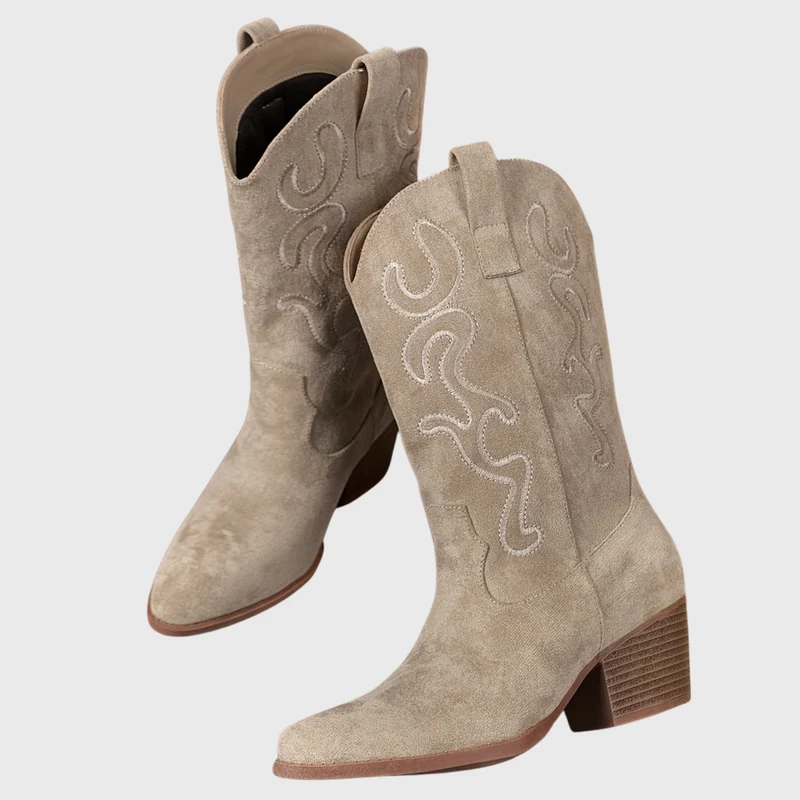 Jolene | Auffällige Western Cowboystiefel mit Weiter Wadenweite