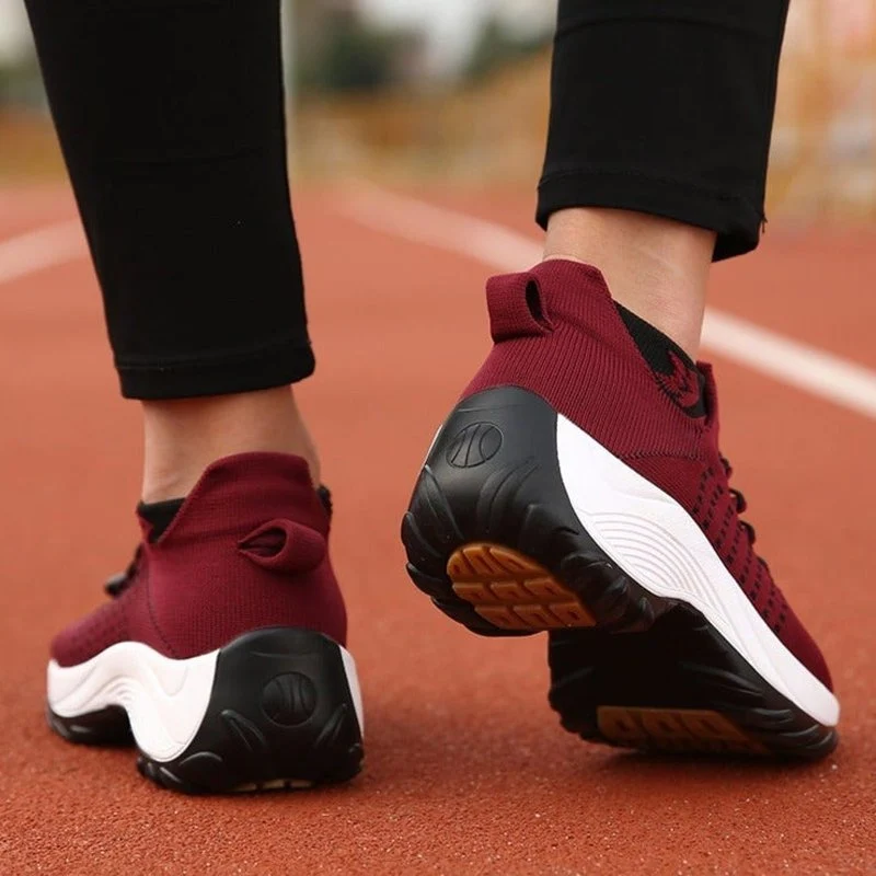 Mia | Bequeme Und Orthopädische Plateau-Sneaker