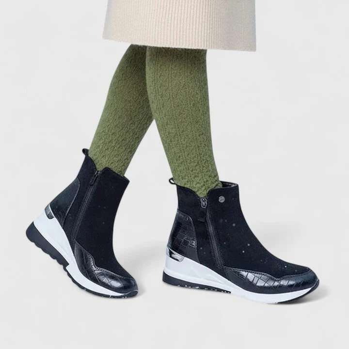 Charlotte | Orthopädische Und Stilvolle Keilabsatz-Stiefeletten