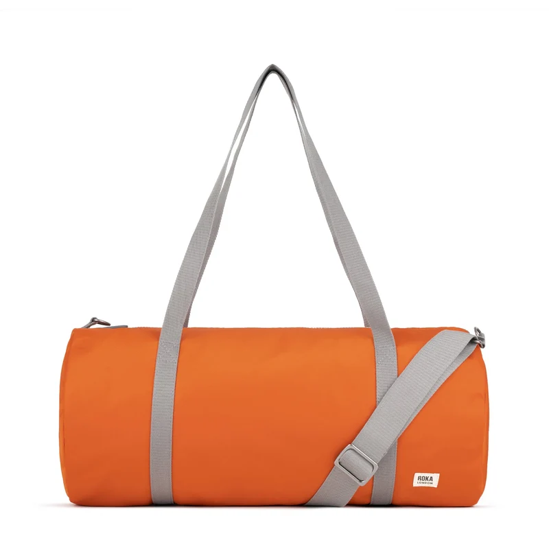 ROKA Mittelgroße Tasche City aus recyceltem Nylon - Gebranntes Orange