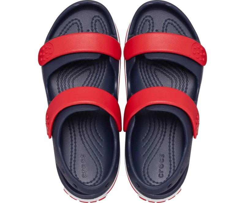 CROCS Kinder Crocband Cruiser Sandale - Marineblau / Varsity Rot